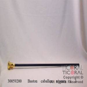 BASTON CABALLERO EMPUADURA ORO RAYADA x 1